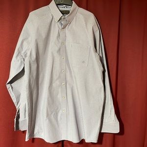 purple Ariat XLT button up with under arm vents